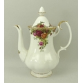 A Royal Albert part tea service, decorated in the 'Old Country Roses' pattern, comprising coffee pot... 