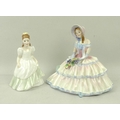 A Royal Doulton pre war figurine of 'Daydreams', HN1731, 16cm, and another of 'Kerry' HN3036, 13cm.