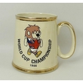 A tankard for the World Cup Championship 1966, by Gibson & Sons Ltd, Stoke-on-Trent, 12cm.