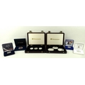 A collection of coins comprising Diamond Jubilee silver proof three coin set 1oz, 65mm Westminster l... 