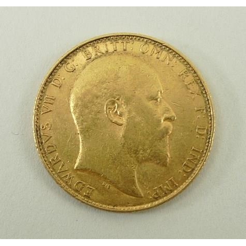 762 - An Edwardian gold sovereign, 1906.