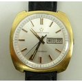 A gentleman's Eterna-matic, Sevenday automatic wristwatch, cushion cased, the dial with baton numera... 