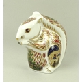 A Royal Crown Derby paperweight, depicting a 'Stoney Middleton Squirrel', 'An Exclusive for John Sin... 