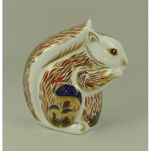 503 - A Royal Crown Derby paperweight, depicting a 'Stoney Middleton Squirrel', 'An Exclusive for John Sin... 