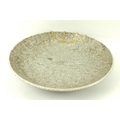 A Chinese ceramic circular dish, 18th century, Yong Zheng period, with Ge type glaze, dark celadon c... 