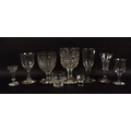 A collection of early 19th century Georgian and later table glasses. (69)