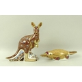 Two Royal Crown Derby paperweights, each from 'The Australian Collection', one modelled as a 'Kangar... 