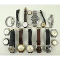 A group of wristwatches, comprising a vintage Sicura automatic dive watch, a Kriegsmarine K.M. 720, ... 
