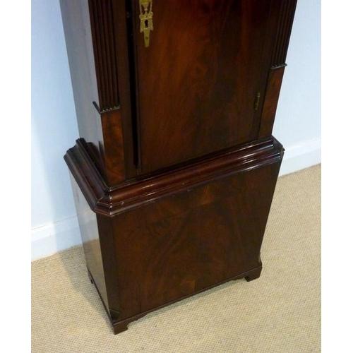 1057 - A Regency mahogany 8-day long- case clock, by Edmond Scholfield, Rochdale, circa 1820, the four pill... 