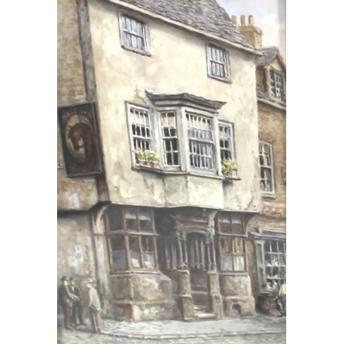 570A - Albert H. Findley (British, 1880-1975): four studies of old Leicester, including 'The Old Blue Boar ... 