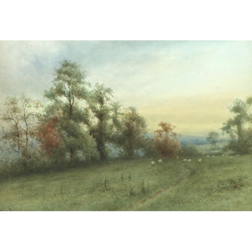 572 - Alfred Ashdown Box (British, 1879-1938): a pair of watercolours of the English countryside, one an a... 