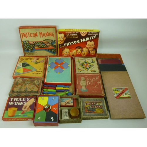 639 - A collection of assorted early 20th century toys, including six Disney jigsaw puzzles, Table Skittle... 