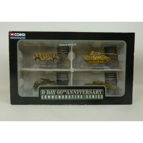 640 - A collection comprising of Sword Beach D-Day 60th Anniversary commemorative series set, boxed, Burag... 