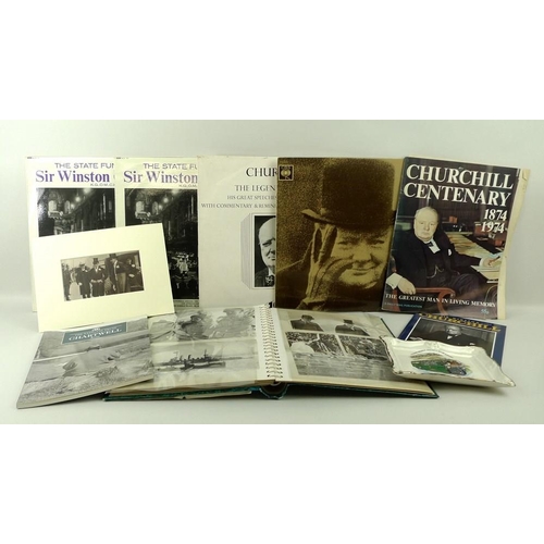 668 - A collection of Churchill first day covers and stamps, including limited edition D-Day 60th. anniver... 