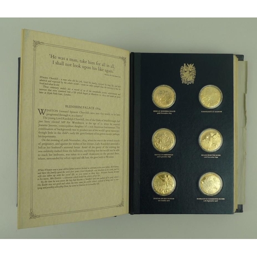 677 - A Churchill Centenary Trust Collection of John Pinches, Centenary Medals, celebrating the hundredth ... 