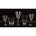 A part suite of Waterford crystal, in the Sheila pattern, comprising eight wine, 16.5cm, eight sherr... 