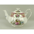 A Royal Albert part tea service in the 'Lady Carlyle' pattern, comprising tea pot, sugar bowl, milk ... 