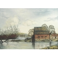Alice G. C. Barnwell (British, fl. 1931-1940): 'The Mill Welford on Avon', limited edition coloured ... 