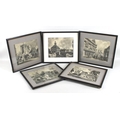 Leonard Russell Squirrell, RWS (1893-1979): a set of 1940's monochrome prints including Castleacre P... 