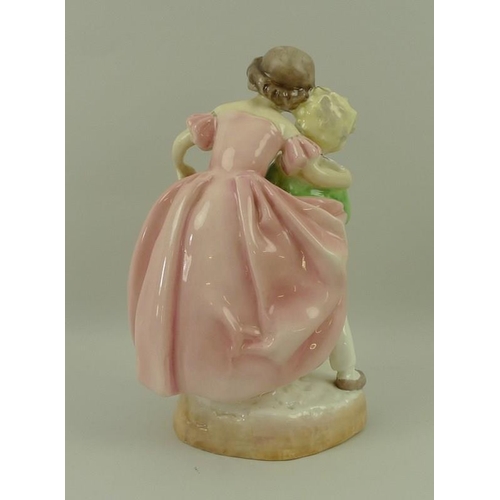 504 - A Royal Worcester figurine 'Sister', modelled by F G Doughty, shape number 3149, puce printed mark a... 
