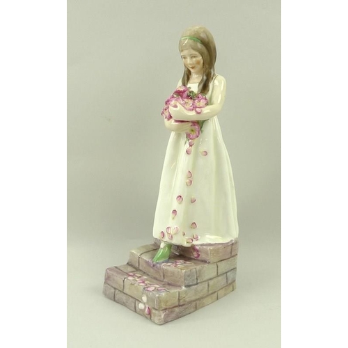 511 - A Royal Worcester figurine 'The Bridesmaid', modelled by F G Doughty, shape number 3224, puce printe... 