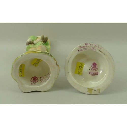 512A - A Royal Worcester figurine 'Water Baby', and another 'Spring', each modelled by F G Doughty, shape n... 
