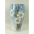 A Royal Copenhagen vase, in the Narcissi pattern, numbered to base 2778 65.5, 20cm.