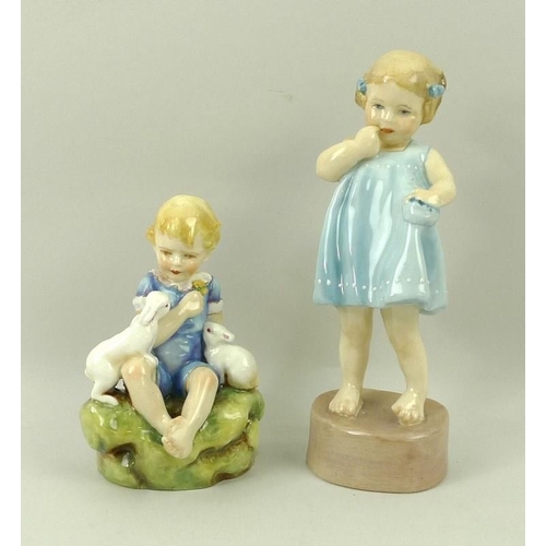 527A - A Royal Worcester figurine 'Dandelion', and another 'Only Me', each modelled by F G Doughty, shape n... 