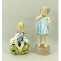 A Royal Worcester figurine 'Dandelion', and another 'Only Me', each modelled by F G Doughty, shape n... 