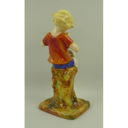 534 - A Royal Worcester figurine 'Peter Pan', modelled by F Gertner, shape number 3011, in red colourway, ... 