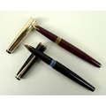 A Montblanc Meisterstuck No 72 fountain pen, circa 1965, with 14k gold nib, 18ct rolled gold lid, bu... 