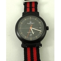 An International Watch Company wristwatch, the black dial with baton numerals and date aperture, mar... 