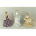 A Royal Worcester figurine, entitled 'First Dance' number 5629, modelled by F. G. Doughty, together ... 