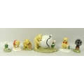 A collection of Royal Doulton Winnie the Pooh figurines, comprising Pooh's Blue Balloon, WP16, 05538... 