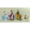 A collection of ceramic figurines, comprising a Yardley English Lavender figural soap dish, a figure... 