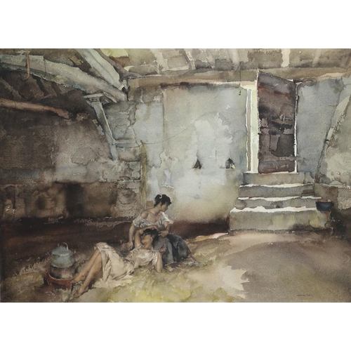 570 - Sir William Russell Flint RA (British, 1880-1969): 'Retreat from the Sun' signed artist's proof, wit... 