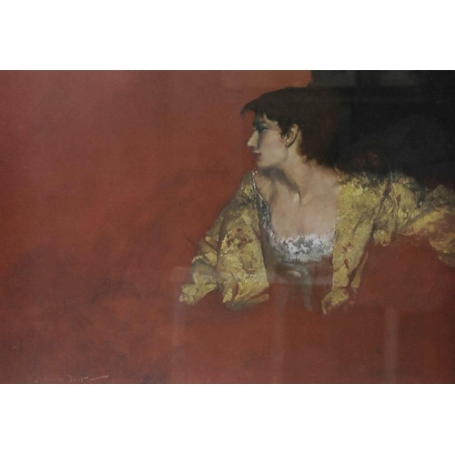 571 - Sir William Russell Flint RA (British, 1880-1969): 'Red Background', a limited edition of 750, dated... 