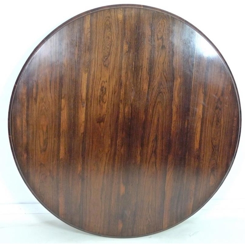 994 - A William IV rosewood breakfast table, the circular tilt top raised on a single pedestal with lappet... 