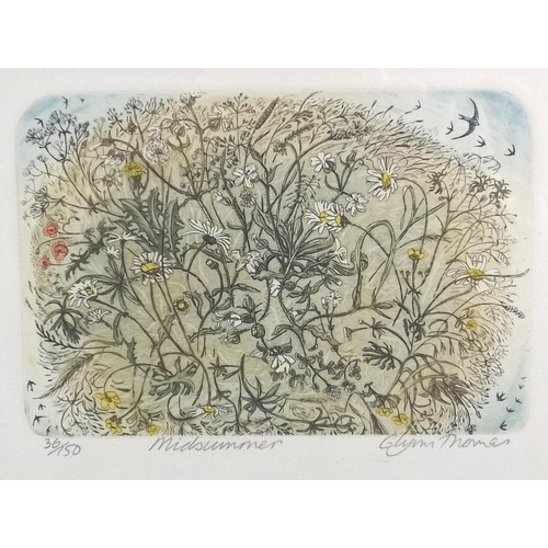 575 - After Glynn Thomas (b. 1946): a group of three assorted coloured limited edition etchings comprising... 