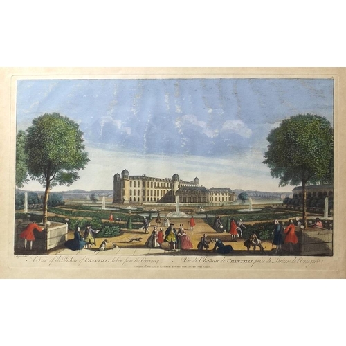 578 - Stephen Francis Rigaud (1771-1861): 'A view of the Palace of Chantilli taken from the Orangery', han... 