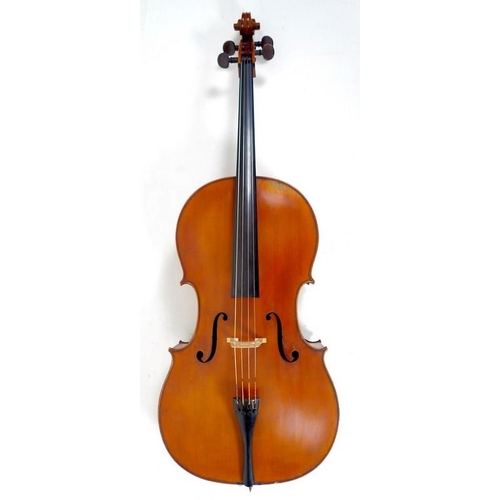 780 - CATALOGUE AMENDMENT: NOT CERTAIN WHERE CELLO ORIGINATED FROM. A cello, bears paper label to inside '... 