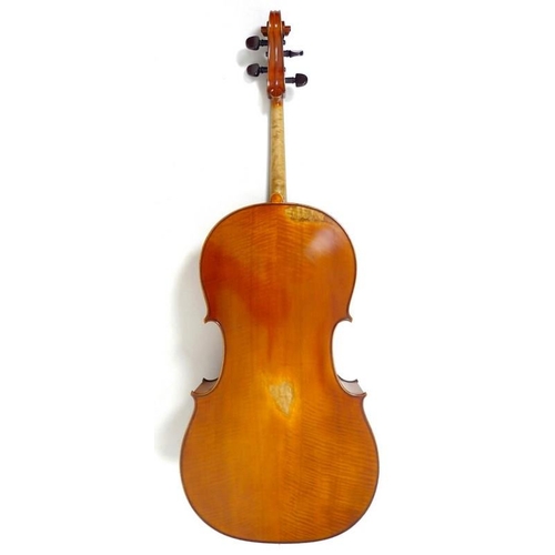 780 - CATALOGUE AMENDMENT: NOT CERTAIN WHERE CELLO ORIGINATED FROM. A cello, bears paper label to inside '... 