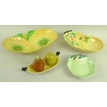 A collection of Carlton Ware, most in Australian design, including butter knife dishes, pin trays, s... 