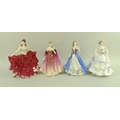 A group of Royal Doulton bone china figurines, comprising 'Coral', HN5330, 0179/4950, with certifica... 