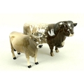 A Beswick ceramic model of a Dairy Shorthorn Bull, No. 1504, printed marks 'Ch. Gwersylt, Lord Oxfor... 
