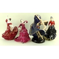 A group of Coalport bone china figurines, comprising 'Flamenco', 1857/9500, CW434, 'Bolero', 2389/95... 