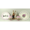 A collection of commemorative ceramics comprising a lustreware plate depicting a young Queen Victori... 