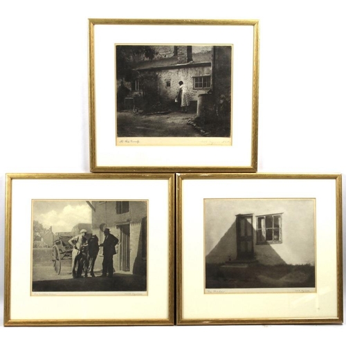 574 - A set of three vintage photographic prints by W C Squires, including 'The Miller's Man'. 'The Shadow... 