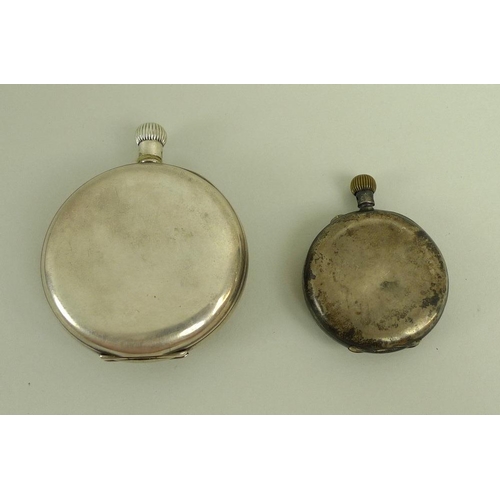 863 - A Benson silver half hunter pocket watch, JWB Ltd, London 1941, together with a Swiss Ladies sterlin... 