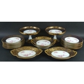 An L. Bernardaud & Co, Limoges, porcelain part dessert service, early 20th century, decorated with c... 